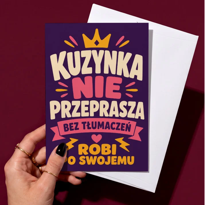 Kartka z Życzeniami Dla Kuzynki Dla Kobiety: Manifest Kuzynki