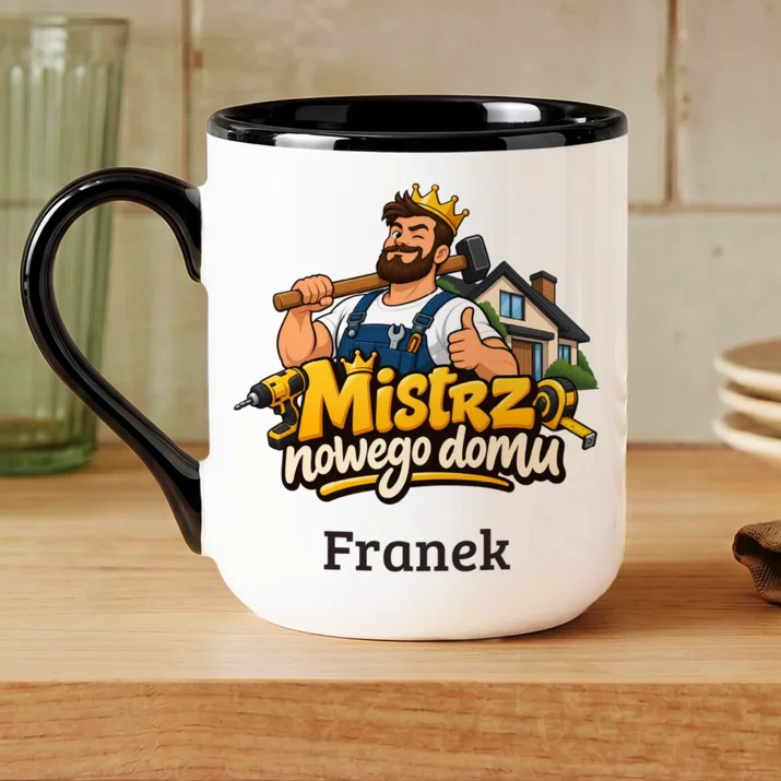 Kubek Personalizowany Na Nowy Dom Prezent Dla Mężczyzny: Mistrz Nowego Domu Kubek Personalizowany Na Nowy Dom Prezent Dla Mężczyzny: Mistrz Nowego Domu