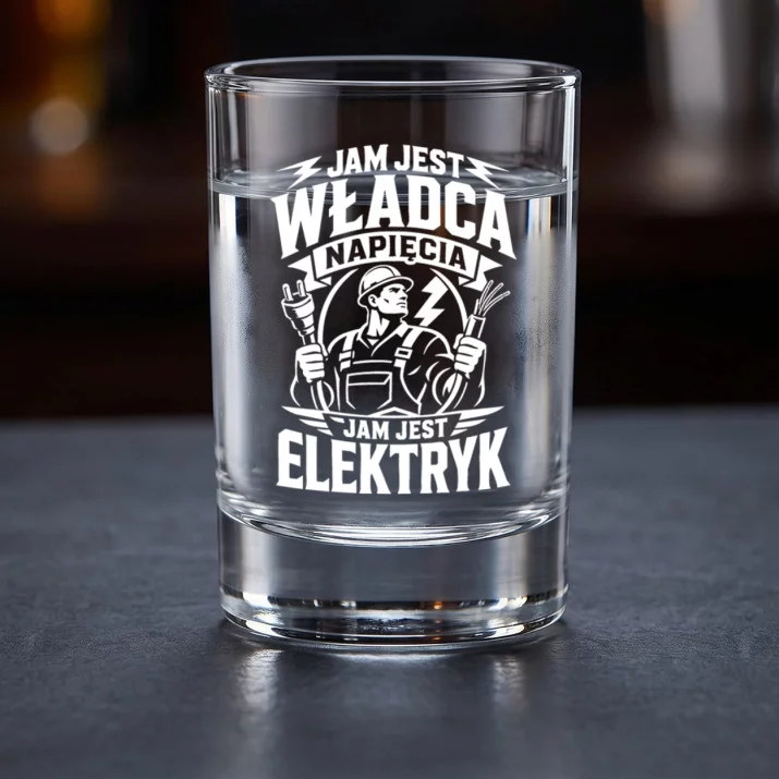 Kieliszki Do Wódki Dla Elektryka Prezent Dla Mężczyzny: Legenda Prądu Kieliszki Do Wódki Dla Elektryka Prezent Dla Mężczyzny: Legenda Prądu