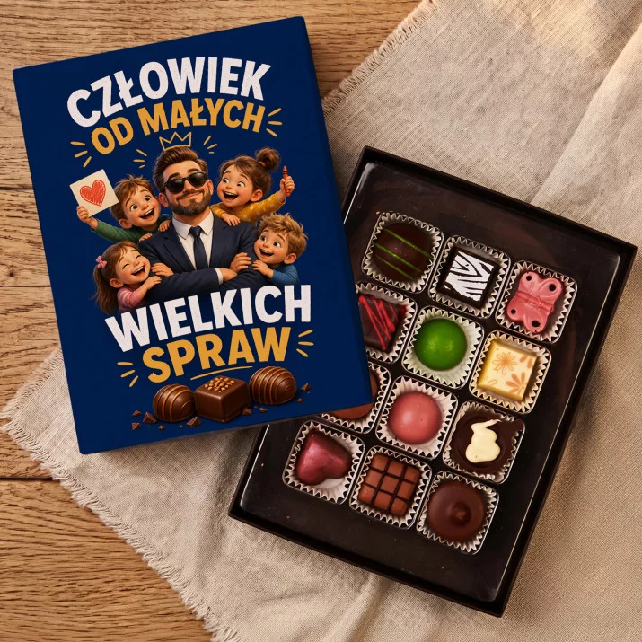Czekoladki Na Zakończenie Przedszkola Prezent Dla Mężczyzny: Człowiek Małych Wielkich Spraw