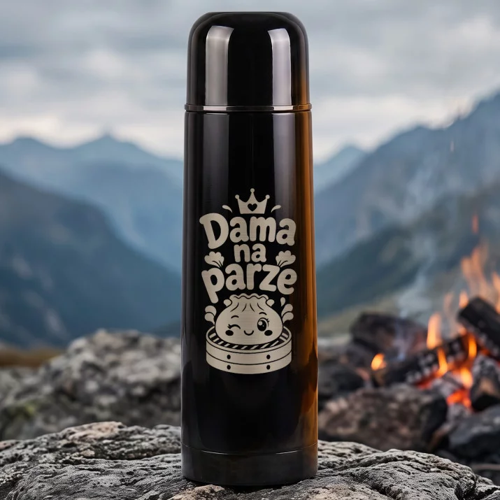Termos 500ml Na Święta Prezent Dla Kobiety: Dama Na Parze Termos 500ml Na Święta Prezent Dla Kobiety: Dama Na Parze