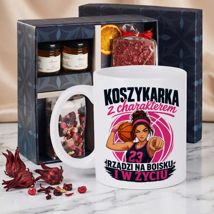 Zestaw Prezenowy Z Kubkiem Dla Koszykarki: Koszykarka Z Charakterem Zestaw Prezenowy Z Kubkiem Dla Koszykarki: Koszykarka Z Charakterem