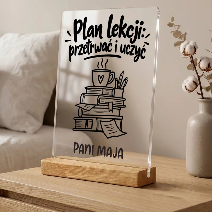 Druk Na Szkle Dla Nauczycielki Prezent Na Dzień Nauczyciela Dla Kobiety: Plan Lekcji: Przetrwać I Druk Na Szkle Dla Nauczycielki Prezent Na Dzień Nauczyciela Dla Kobiety: Plan Lekcji: Przetrwać I