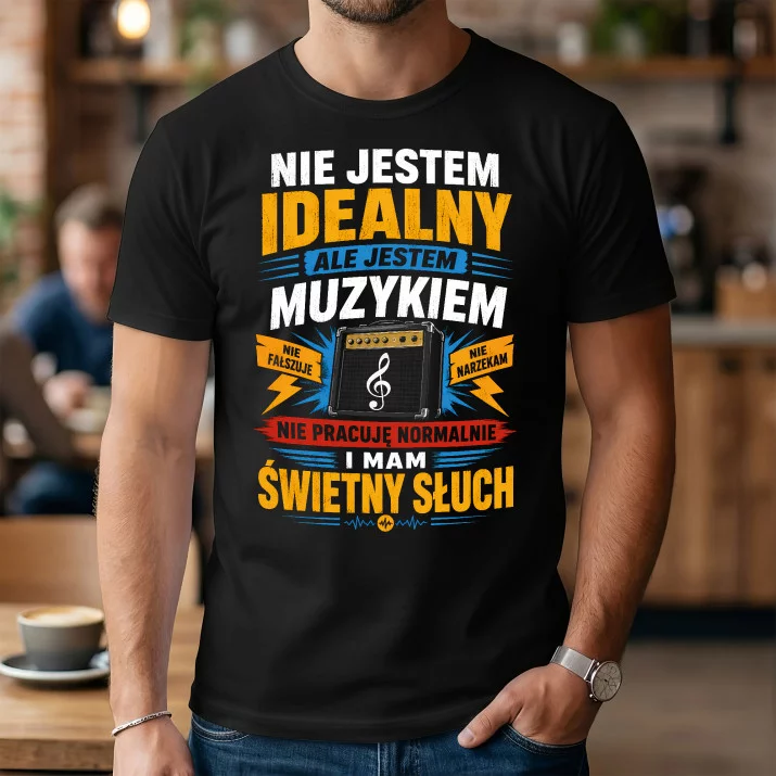 Koszulka Męska Dla Muzyka Prezent Dla Mężczyzny: Mam Świetny Słuch