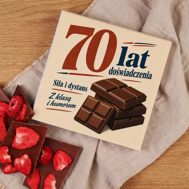 Czekolada Z Truskawkami Na 70 Prezent Dla 70 Latka Mężczyzny: Męska Klasyka Retro