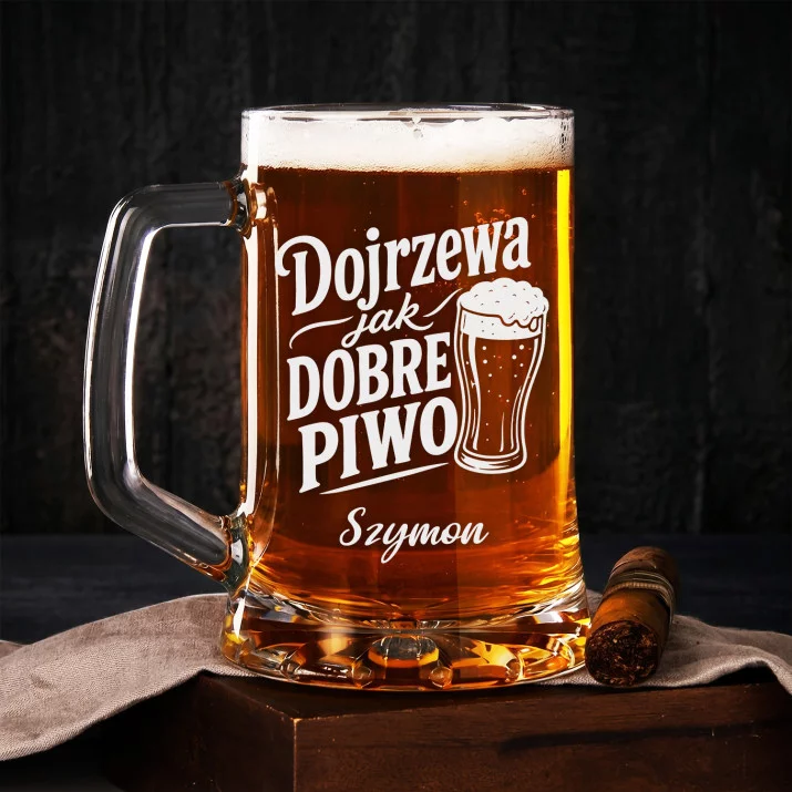 Kufel Personalizowany z Grawerem Na 30 Urodziny Prezent Dla 30 Latka Mężczyzny: Dojrzewanie W Kuflu Kufel Personalizowany z Grawerem Na 30 Urodziny Prezent Dla 30 Latka Mężczyzny: Dojrzewanie W Kuflu