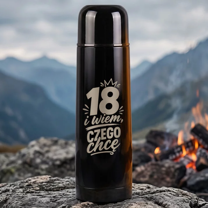 Termos 500ml Na 18 Prezent Dla Kobiety: 18 I Wiem, Czego Chcę Termos 500ml Na 18 Prezent Dla Kobiety: 18 I Wiem, Czego Chcę