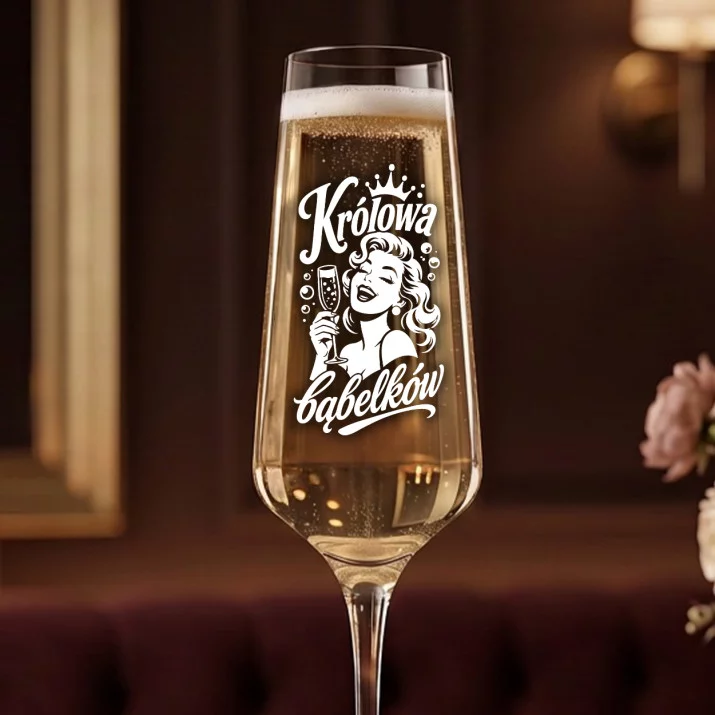 Kieliszek Do Szampana Z Grawerem Na Urodziny Prezent Dla Kobiety: Bąbelkowa Elegancja Kieliszek Do Szampana Z Grawerem Na Urodziny Prezent Dla Kobiety: Bąbelkowa Elegancja