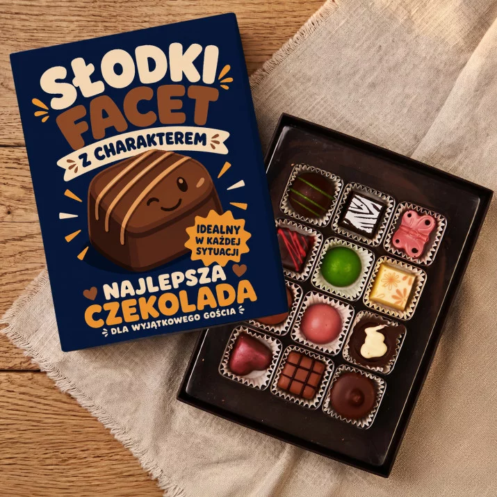 Czekoladki Na Dzień Chłopaka Prezent Dla Chłopaka Mężczyzny: Słodki Facet Czekolada