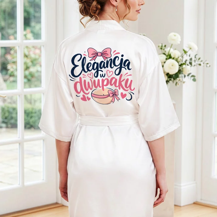 Szlafrok Satynowy Dla Ciężarnej Prezent Na Dzień Mamy Dla Kobiety: Elegancja W Dwupaku Szlafrok Satynowy Dla Ciężarnej Prezent Na Dzień Mamy Dla Kobiety: Elegancja W Dwupaku