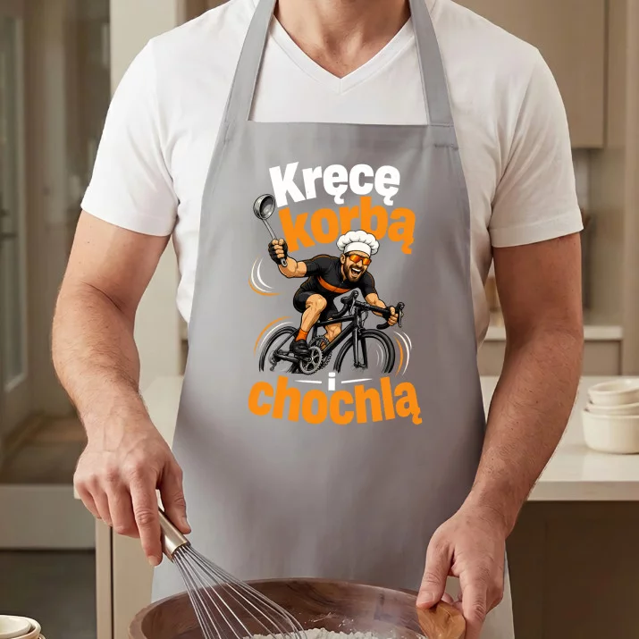 Fartuch Dla Kolarza Prezent Dla Mężczyzny: Kręcę Korbą I Chochlą