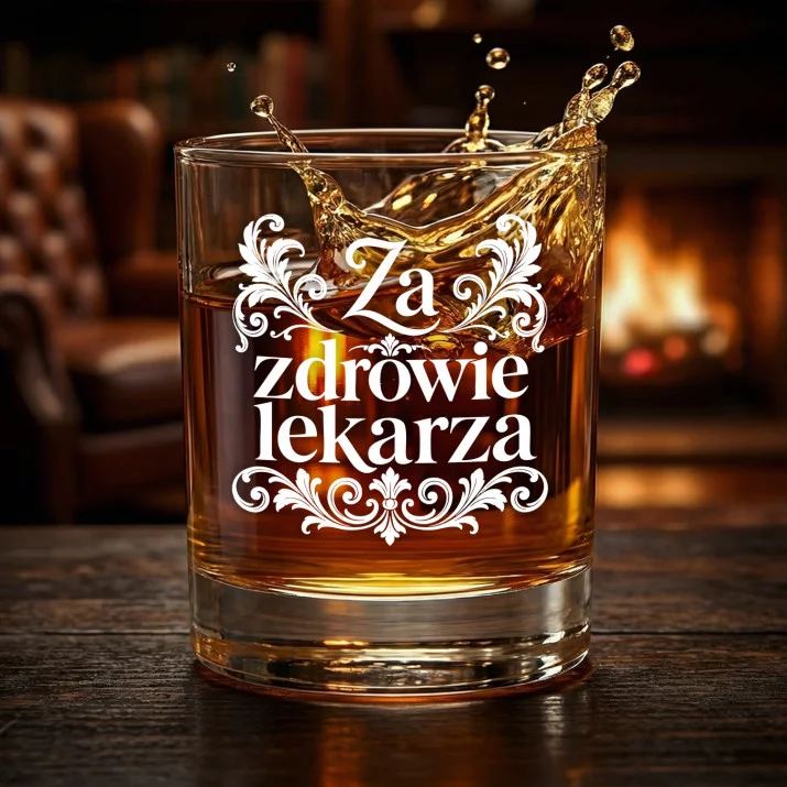 Szklanka Do Whisky Dla Lekarza Prezent Dla Mężczyzny: Za Zdrowie Lekarza Szklanka Do Whisky Dla Lekarza Prezent Dla Mężczyzny: Za Zdrowie Lekarza
