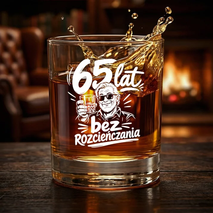 Szklanka Do Whisky Na 65 Urodziny Prezent Dla Mężczyzny: 65 Lat Bez Rozcieńczania Szklanka Do Whisky Na 65 Urodziny Prezent Dla Mężczyzny: 65 Lat Bez Rozcieńczania