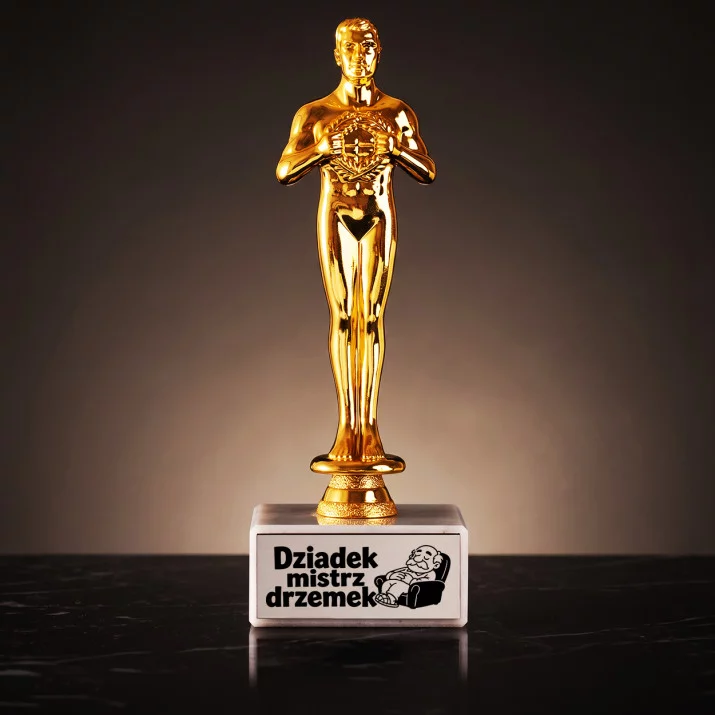 Statuetka Z Grawerem Dla Dziadka Prezent Na Dzień Dziadka Dla Mężczyzny: Dziadek Mistrz Drzemek