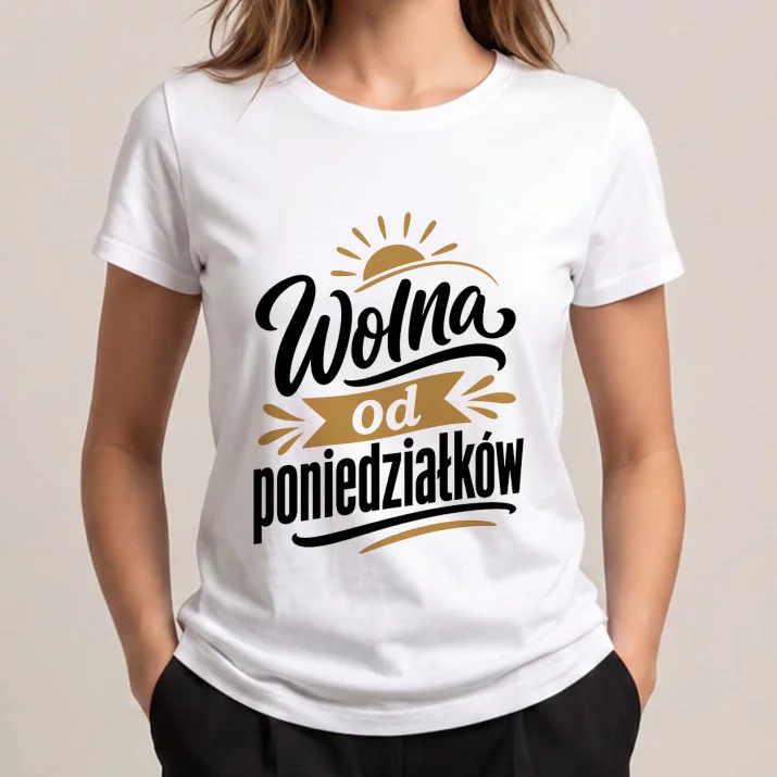 Koszulka Damska Biała Na Pożegnanie W Pracy Prezent Dla Kobiety: Humor Biurowy