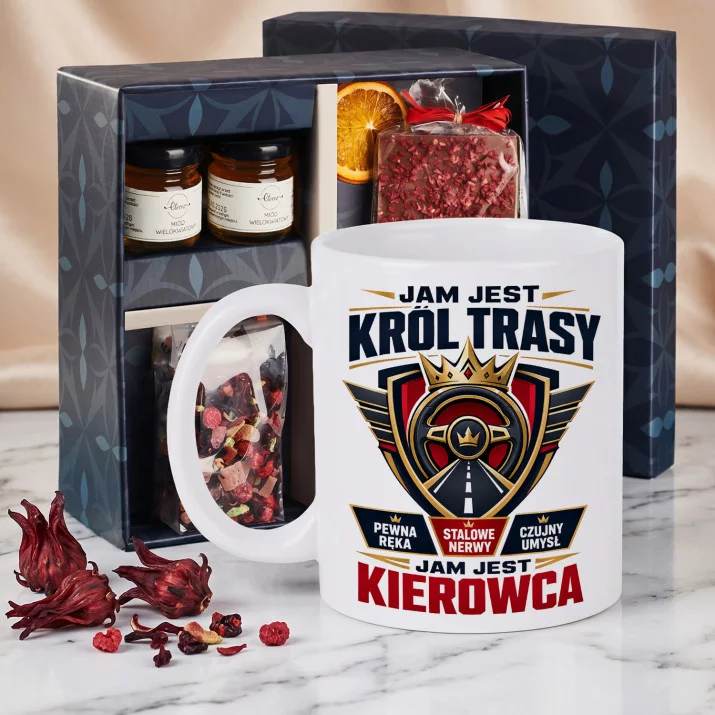 Zestaw Prezenowy Z Kubkiem Dla Kierowcy: Jak Jest Król Trasy Zestaw Prezenowy Z Kubkiem Dla Kierowcy: Jak Jest Król Trasy