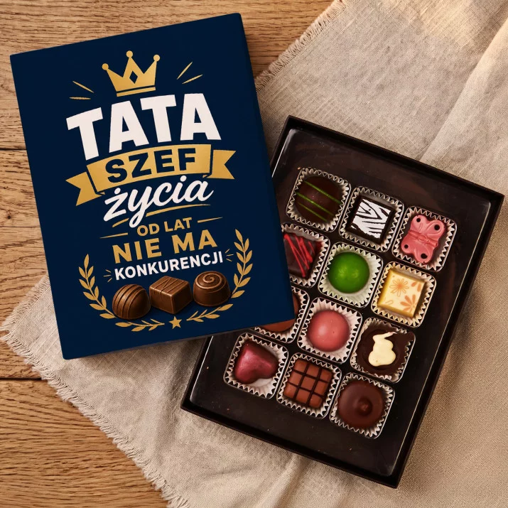 Czekoladki Na Dzień Taty Prezent Dla Taty Mężczyzny: Tata Szef Życia