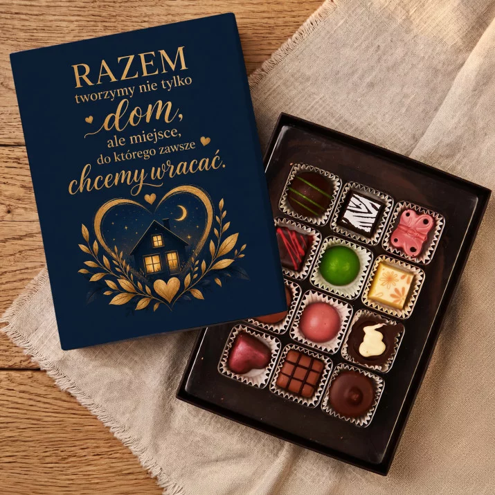 Czekoladki Na Parapetówkę Prezent : Razem Tworzymy Dom Czekoladki Na Parapetówkę Prezent : Razem Tworzymy Dom