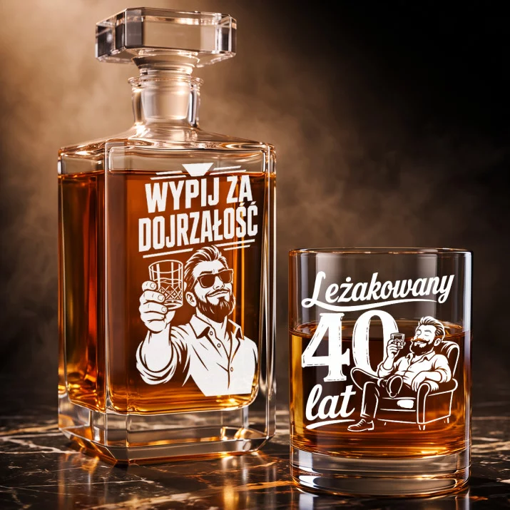 Zestaw Do Whisky Na Czterdziestkę Prezent Dla Mężczyzny: Wypij Za Dojrzałość Zestaw Do Whisky Na Czterdziestkę Prezent Dla Mężczyzny: Wypij Za Dojrzałość