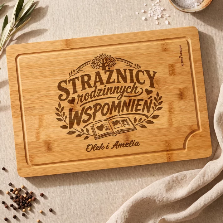 Deska Do Krojenia z Grawerem Dla Dziadka i Babci Prezent Na Dzień Babci i Dziadka Dla Pary: Strażnicy Rodzinnych Deska Do Krojenia z Grawerem Dla Dziadka i Babci Prezent Na Dzień Babci i Dziadka Dla Pary: Strażnicy Rodzinnych