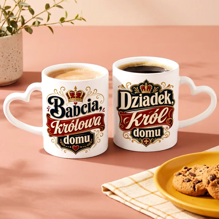 Zestaw Kubków Na Dzień Babci I Dziadka Przedszkole Prezent Dla Babci i Dziadka Pary: Władcy Domowego Ogniska Zestaw Kubków Na Dzień Babci I Dziadka Przedszkole Prezent Dla Babci i Dziadka Pary: Władcy Domowego Ogniska