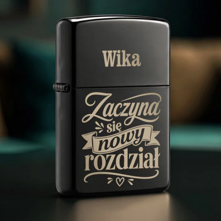 Zapalniczka z Grawerem Na Panieński Prezent Dla Kobiety: Zaczyna Się Nowy Rozdział