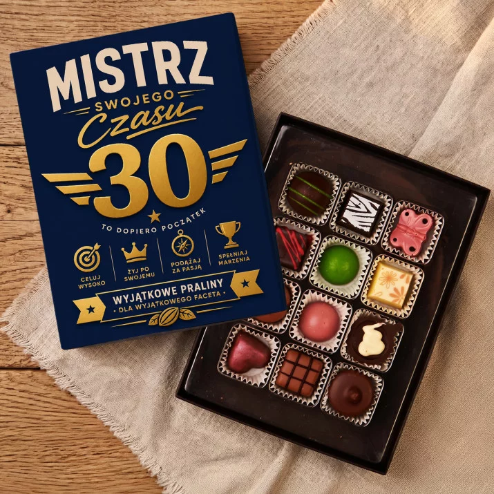 Czekoladki Dla 30 Latka Prezent Na 30 Urodziny Dla Mężczyzny: Mistrz Swojego Czasu 30