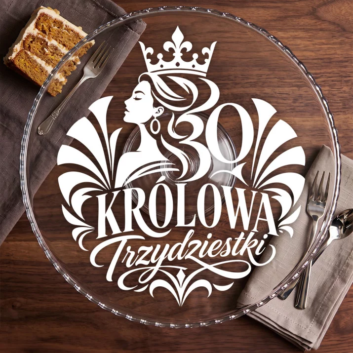 Patera Na Ciasto Dla 30 Latki Prezent Na 30 Urodziny Dla Kobiety: Korona Trzydziestki Patera Na Ciasto Dla 30 Latki Prezent Na 30 Urodziny Dla Kobiety: Korona Trzydziestki