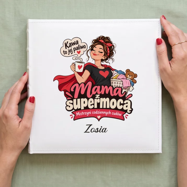 Album Na Zdjęcia Tradycyjny Na Dzień Mamy Prezent Dla Mamy Kobiety: Mama Z Supermocą Album Na Zdjęcia Tradycyjny Na Dzień Mamy Prezent Dla Mamy Kobiety: Mama Z Supermocą