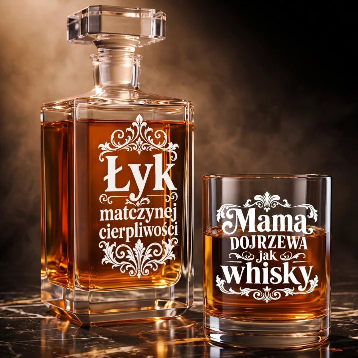 Zestaw Do Whisky Na Dzień Matki Prezent Dla Mamy Kobiety: Łyk Matczynej Cierpliwości Zestaw Do Whisky Na Dzień Matki Prezent Dla Mamy Kobiety: Łyk Matczynej Cierpliwości