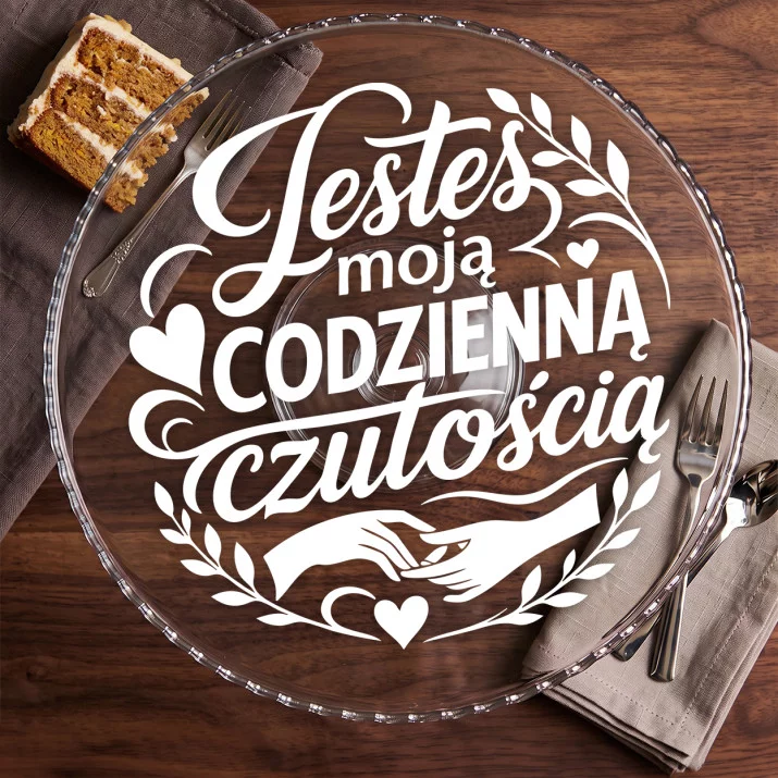 Patera Na Ciasto Na 2 Rocznice Ślubu Prezent Na Walentynki Dla Pary: Codzienna Czułość Patera Na Ciasto Na 2 Rocznice Ślubu Prezent Na Walentynki Dla Pary: Codzienna Czułość