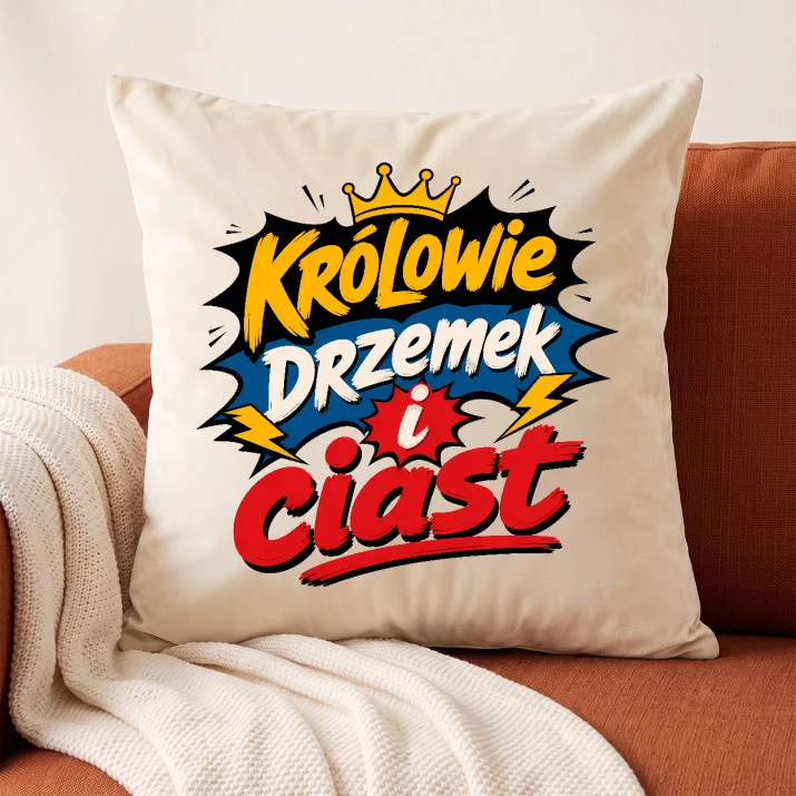 Poduszka Dekoracyjna Dla Babci i Dziadka Prezent Na Dzień Babci i Dziadka Dla Pary: Królowie Drzemek Poduszka Dekoracyjna Dla Babci i Dziadka Prezent Na Dzień Babci i Dziadka Dla Pary: Królowie Drzemek