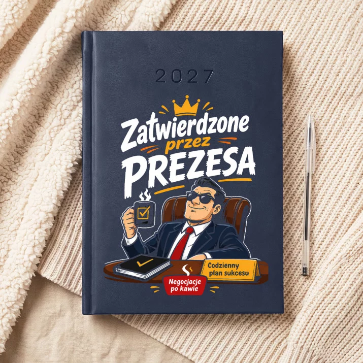 Kalendarz Książkowy A5 2027 Dla Prezesa Prezent Dla Mężczyzny: Typograficzny Szef Kalendarz Książkowy A5 2027 Dla Prezesa Prezent Dla Mężczyzny: Typograficzny Szef