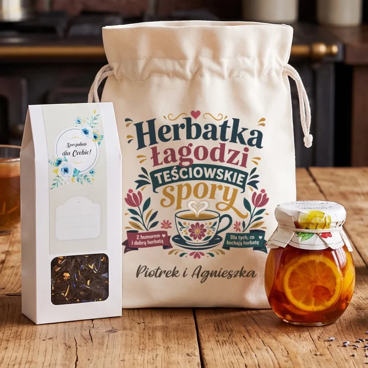 Zestaw Herbaciany Dla Teściów Prezent Dla Pary: Herbaciany Spokój Zestaw Herbaciany Dla Teściów Prezent Dla Pary: Herbaciany Spokój
