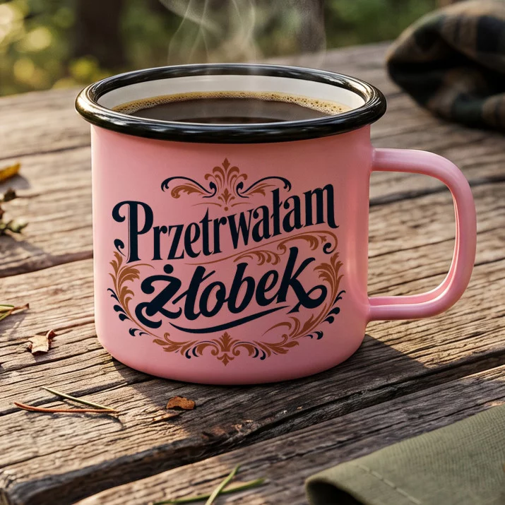 Kubek Emaliowany Na Zakończenie Żłobka Prezent Dla Kobiety: Żłobkowy Triumf Kubek Emaliowany Na Zakończenie Żłobka Prezent Dla Kobiety: Żłobkowy Triumf