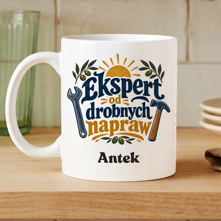 Kubek Personalizowany Na Dzień Taty Prezent Dla Taty Mężczyzny: Ekspert Od Drobnych Kubek Personalizowany Na Dzień Taty Prezent Dla Taty Mężczyzny: Ekspert Od Drobnych