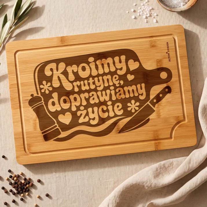 Deska Do Krojenia Na Rocznicę Prezent Na Walentynki Dla Pary: Retro Kuchnia Dwojga Deska Do Krojenia Na Rocznicę Prezent Na Walentynki Dla Pary: Retro Kuchnia Dwojga