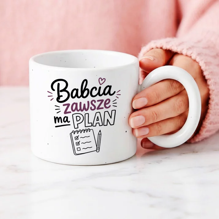 Kubek Z Okrągłym Uchem Na Dzień Babci Prezent Dla Babci Kobiety: Ironiczna Babcina Nuta