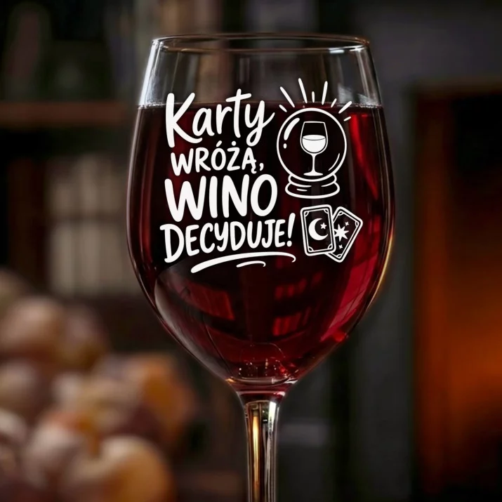 Kieliszek Do Wina Na Andrzejki Prezent Dla Kobiety: Wino Decyduje Andrzejki Kieliszek Do Wina Na Andrzejki Prezent Dla Kobiety: Wino Decyduje Andrzejki
