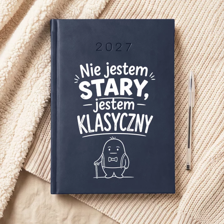 Kalendarz Książkowy A5 2027 Na 75 Urodziny Prezent Dla 75 Latka Mężczyzny: Ironiczna Klasyka Kalendarz Książkowy A5 2027 Na 75 Urodziny Prezent Dla 75 Latka Mężczyzny: Ironiczna Klasyka