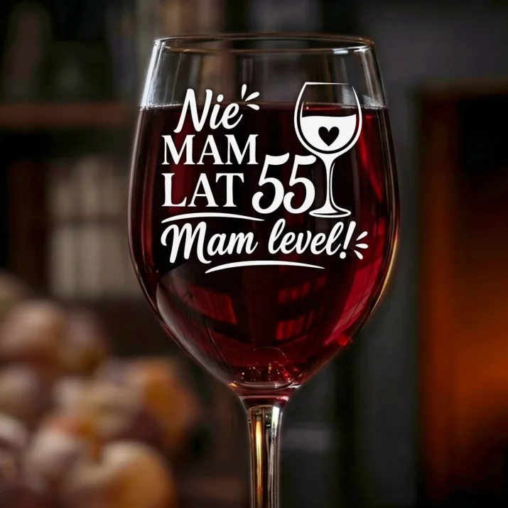 Kieliszek Do Wina Dla 55 Latki Prezent Na 55 Urodziny Dla Kobiety: Level 55 - Kieliszek Kieliszek Do Wina Dla 55 Latki Prezent Na 55 Urodziny Dla Kobiety: Level 55 - Kieliszek