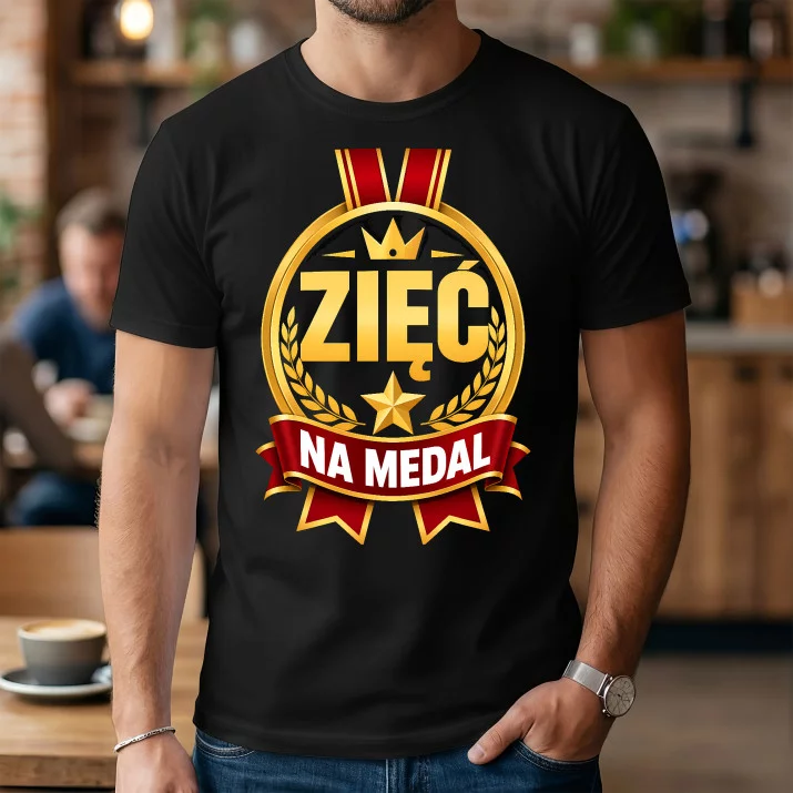 Koszulka Męska Dla Zięcia Prezent Dla Mężczyzny: Zięć Na Medal