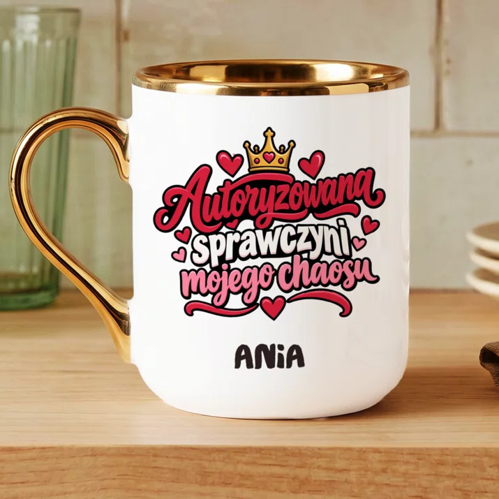 Kubek Personalizowany Dla Narzeczonej Prezent Na Dzień Dziewczyny Dla Kobiety: Autoryzowana Sprawczyni Kubek Personalizowany Dla Narzeczonej Prezent Na Dzień Dziewczyny Dla Kobiety: Autoryzowana Sprawczyni