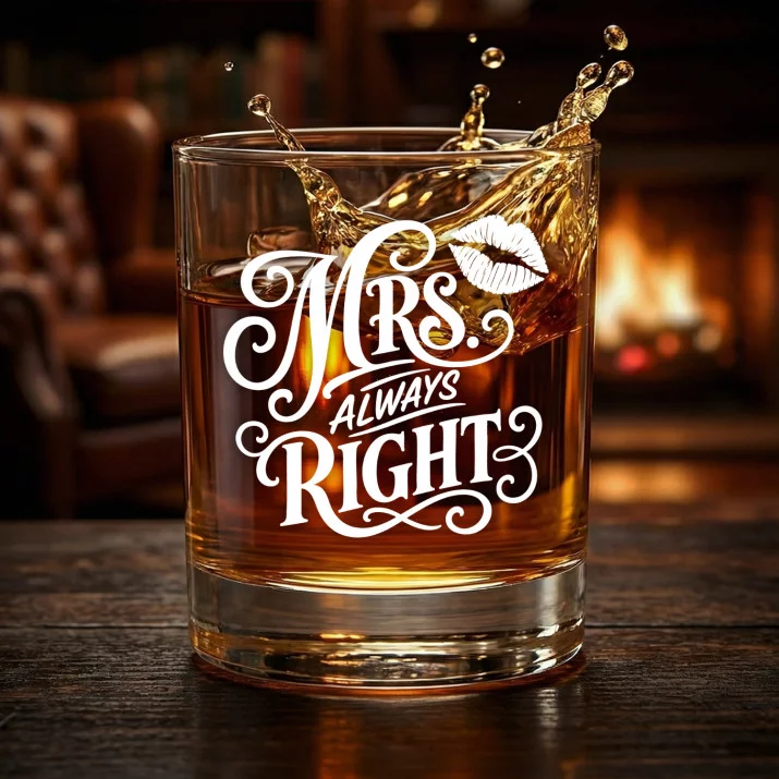 Szklanka Do Whisky Dla Kobiety Prezent Dla Kobiety: Mrs. Always Right Szklanka Do Whisky Dla Kobiety Prezent Dla Kobiety: Mrs. Always Right