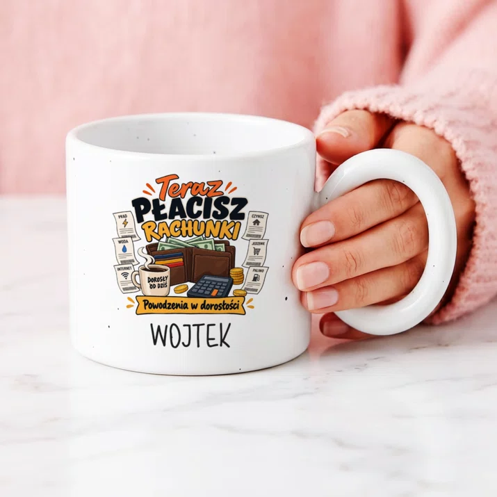 Kubek Premium Na Osiemnastkę Prezent Dla Mężczyzny: Teraz Płacisz Rachunki