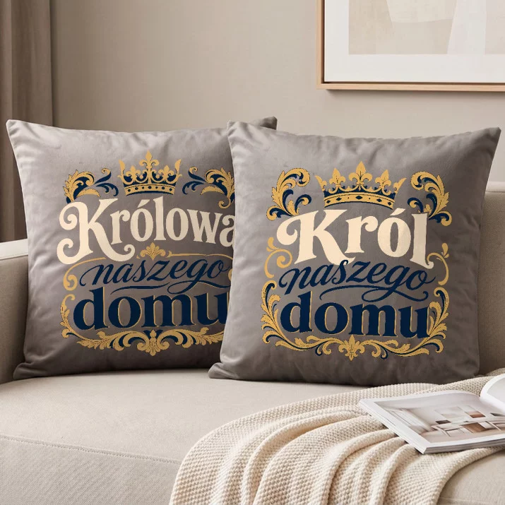 Poduszki Dekoracyjne Na Nowy Dom Prezent Dla Pary: Władcy Domu Poduszki Dekoracyjne Na Nowy Dom Prezent Dla Pary: Władcy Domu