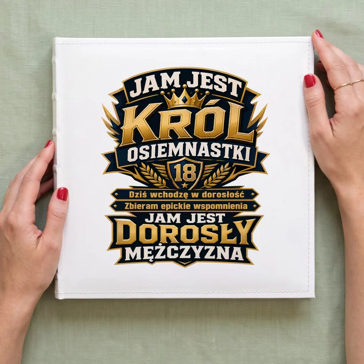 Album Na Zdjęcia Tradycyjny Na 18 Urodziny Prezent Dla Mężczyzny: Korona Osiemnastki Album Na Zdjęcia Tradycyjny Na 18 Urodziny Prezent Dla Mężczyzny: Korona Osiemnastki