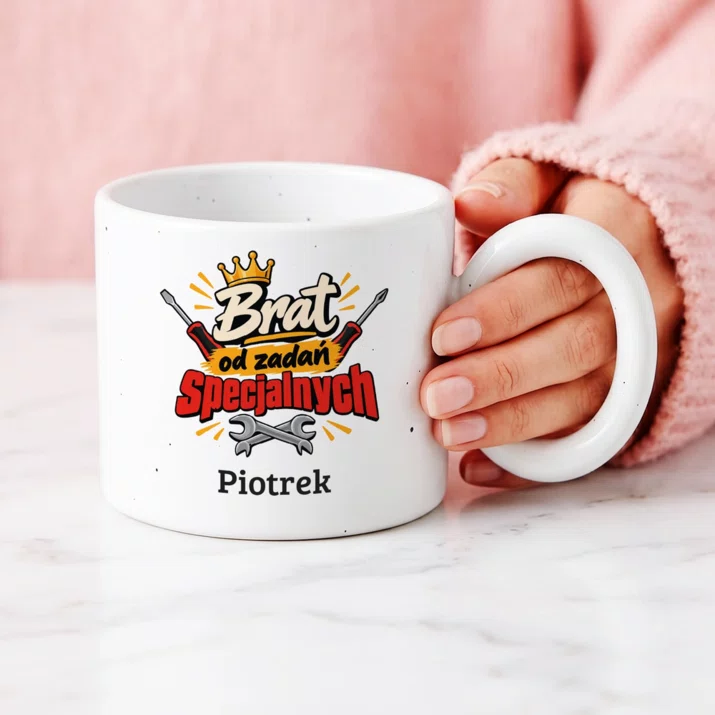 Kubek Premium Dla Brata Prezent Dla Mężczyzny: Brat Od Zadań Specjalnych