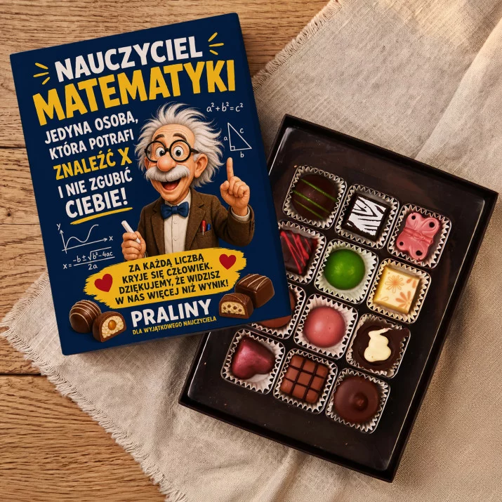 Czekoladki Dla Nauczyciela Matematyki Prezent Dla Mężczyzny: Praliny Dla