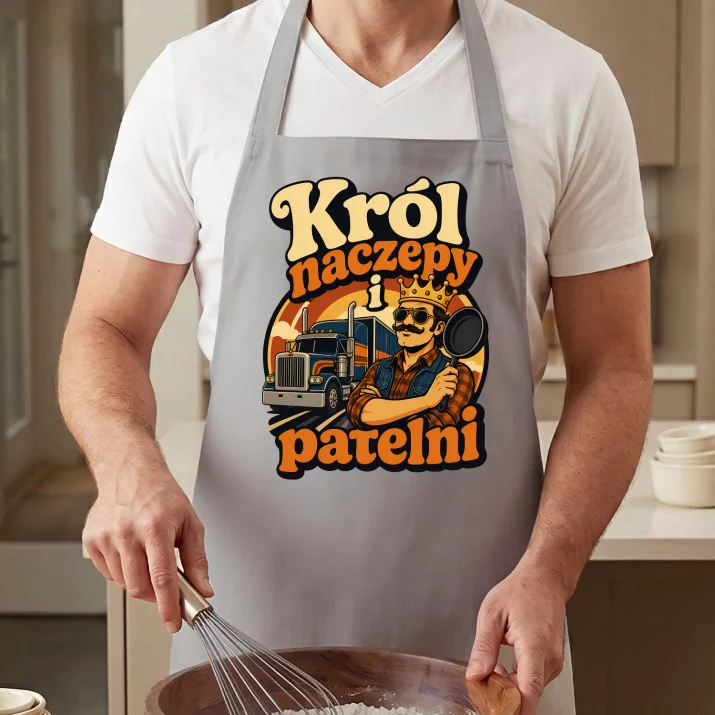 Fartuch Dla Kierowcy Tira Prezent Dla Mężczyzny: Król Naczepy I Patelni